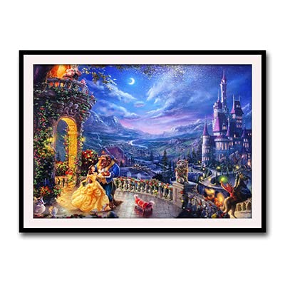 HASTHIP 5D Diamond Painting by Number Kit, 40 * 50cm Full Drill Diamond Painting Rhinestone Embroidery Pictures for Adults Kids Relaxation and Home Wall Decor (Multi-Color 4) HASTHIP 5D Diamond Painting by Number Kit, 40 * 50cm Full Drill Diamond Painting Rhinestone Embroidery Pictures for Adults Kids Relaxation and Home Wall Decor (Multi-Color 4)